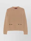 Gucci Horsebit Wool Cashmere Sweater In Brown