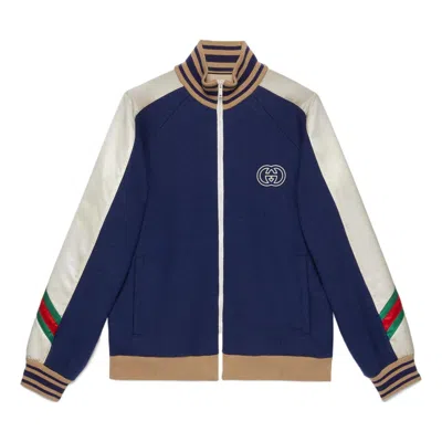 Gucci Giacca Bomber Jacket In Blue