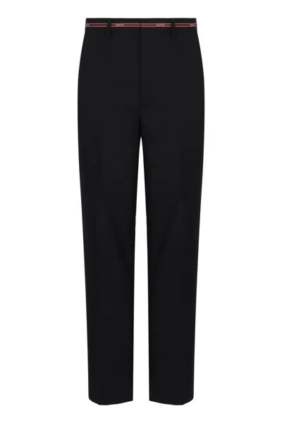 Gucci Wool Trousers In Black