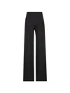 Gucci Stretch Wool Blend High Waist Trousers In Black