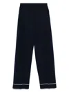 Gucci Wool Trousers In Blue