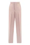 Gucci Women's Wool Trousers In Pink