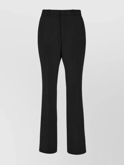 Gucci Wool Trousers With Back Pocket And Belt Loops In Animal Print