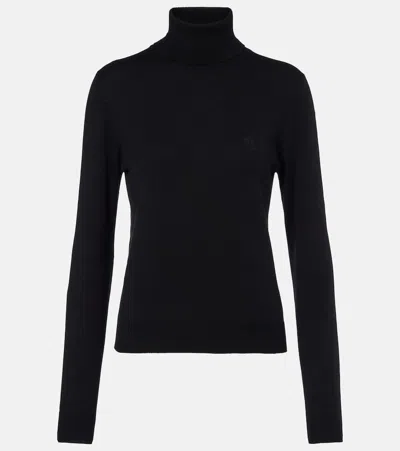 Gucci Wool Turtleneck Sweater In Black