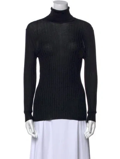 Pre-owned Gucci Wool Turtleneck Sweater In Black