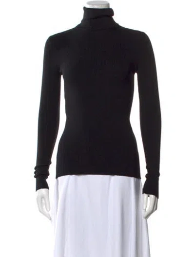 Pre-owned Gucci Wool Turtleneck Sweater In Black