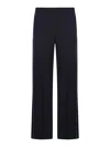 Gucci Wool Twill Embroidered Trousers In Blue