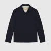 Gucci Wool Twill Jacket In Blau