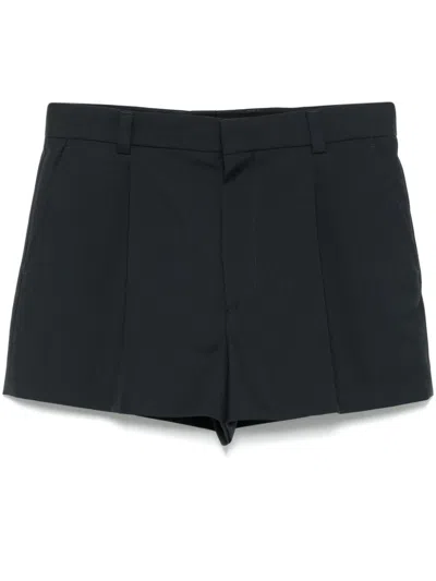 Gucci Wool Twill Shorts In Grey