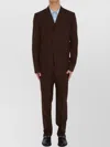 Gucci Wool Twill Single-breasted Jacket In Brown