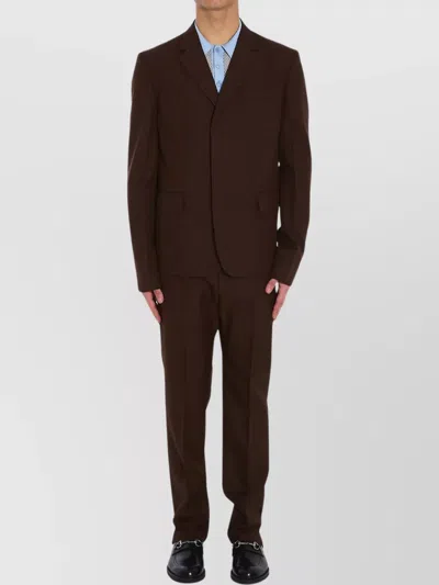 GUCCI WOOL TWILL SINGLE-BREASTED JACKET