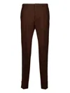 Gucci Wool Twill Trousers In Brown