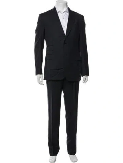 Pre-owned Gucci Wool Two-piece Suit In Black