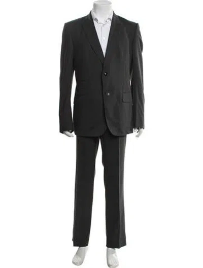 Pre-owned Gucci Wool Two-piece Suit In Gray