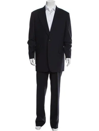 Pre-owned Gucci Wool Two-piece Suit Vest In Burgundy