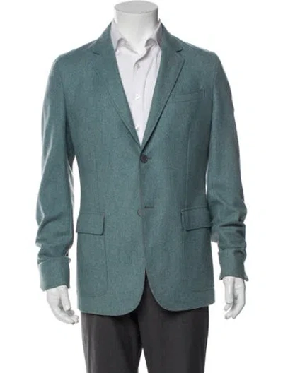 Pre-owned Gucci Wool Utility Jacket W/ Tags In Blue