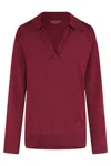 Gucci Polohemd Aus Ultrafeiner Wolle In Red
