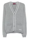 Gucci V-necked Cardigan Front Pockets In Gray