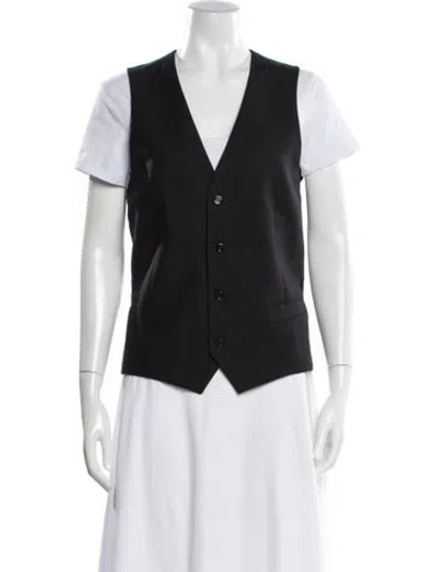 Pre-owned Gucci Wool Vest In Black
