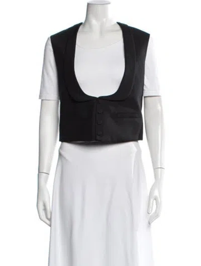 Pre-owned Gucci Wool Vest In Black