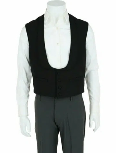 Pre-owned Gucci Wool Vest W/ Tags In Black