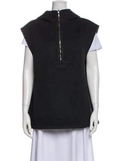 Pre-owned Gucci Wool Vest W/ Tags In Black