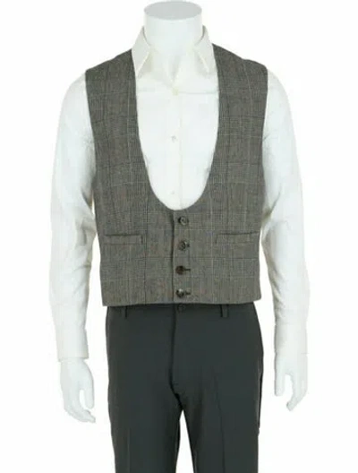 Pre-owned Gucci Wool Vest W/ Tags In Brown