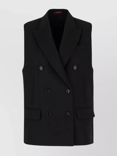Gucci Wool Vest With Button Detailing And Double-breasted Design In Animal Print