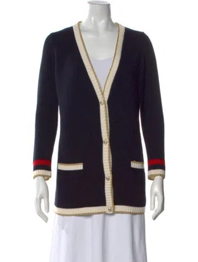 Pre-owned Gucci Wool V-neck Sweater