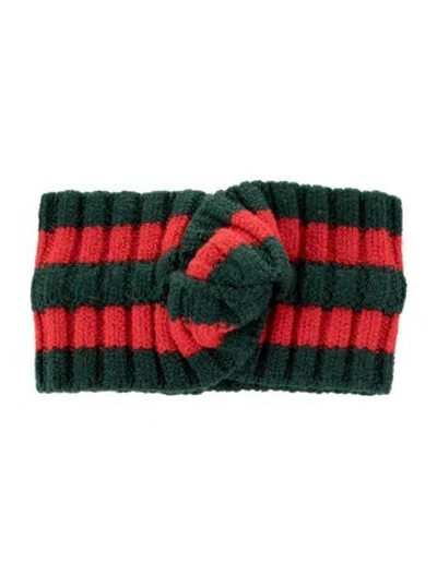 Pre-owned Gucci Wool Web Headband  W/tags In Multi