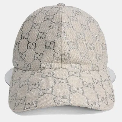 Pre-owned Gucci Wool White/silver Cap