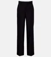 Gucci Wool Wide-leg Pants In Black