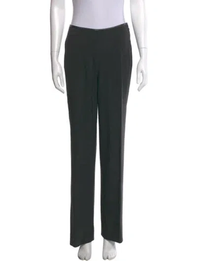 Pre-owned Gucci Wool Wide Leg Pants In Grey
