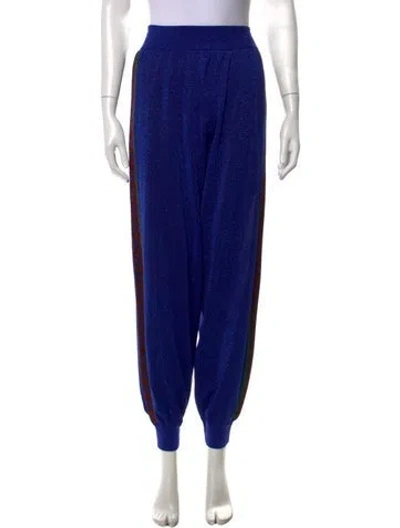 Pre-owned Gucci Wool Wide Leg Pants W/ Tags In Blue