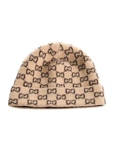 Pre-owned Gucci Wool Winter Hat In Neutral