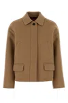 Gucci Wool Zip-up Jacket In Brown