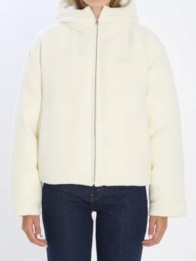 Gucci Wool-blend Bomber Jacket In Neutral
