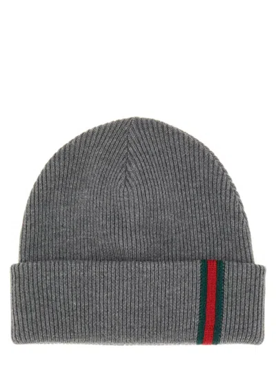 Gucci Woolen Hat In Gray