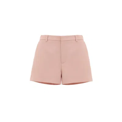 Gucci Wool-mohair Shorts In Pink
