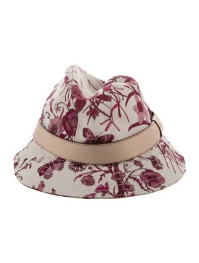 Pre-owned Gucci Woven Bucket Hat In Multi