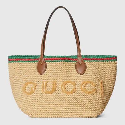 Gucci Woven Medium Tote Bag