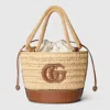 Gucci Woven Mini Bucket Bag