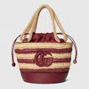 Gucci Woven Mini Bucket Bag