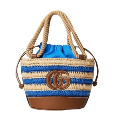 Gucci Woven Mini Bucket Bag