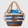 Gucci Woven Mini Bucket Bag