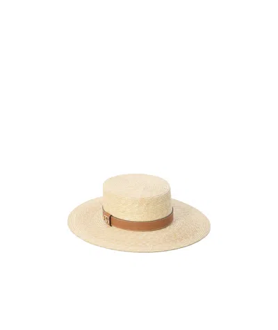 GUCCI GUCCI LOGO PLAQUE WOVEN HAT