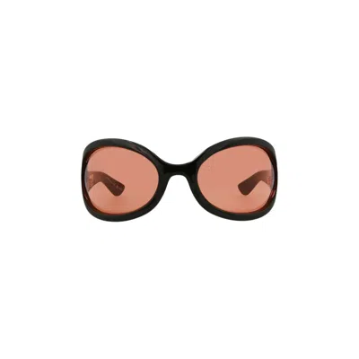 Pre-owned Gucci Wrap Around Sunglasses 'black/red' | Women's Size Onesize