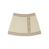 Gucci Women Linen Blend Skirt In Neutrals