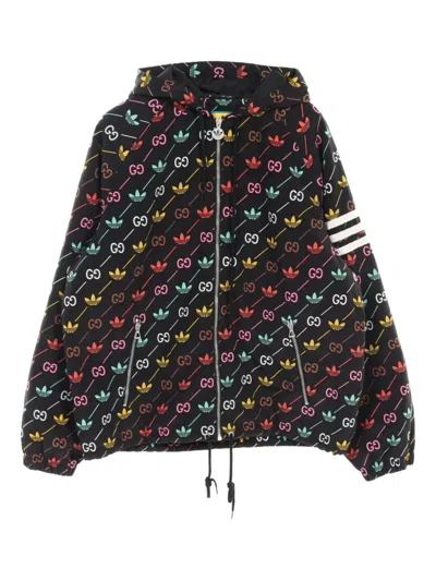 Pre-owned Gucci X Adidas 10's Trefoil Stripe Jacket In Black