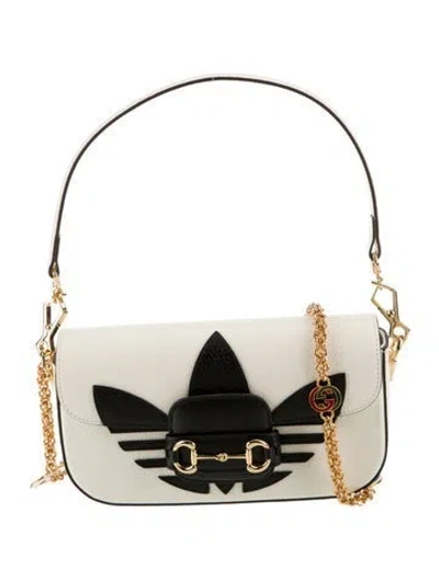 Pre-owned Gucci X Adidas 1955 Horsebit Gucci Horsebit 19 In White